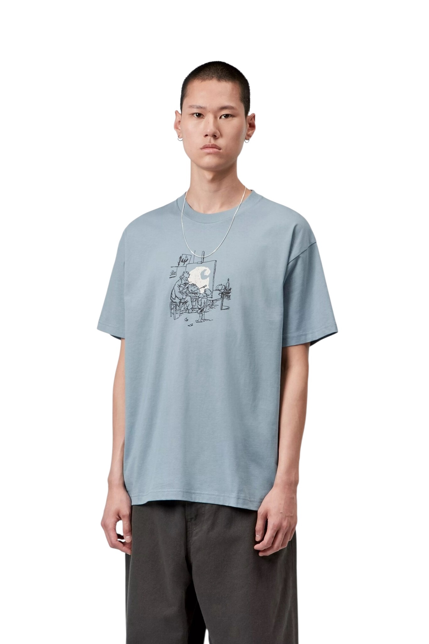 Carhartt WIP S/S Old Painter T-shirt - Citadel
