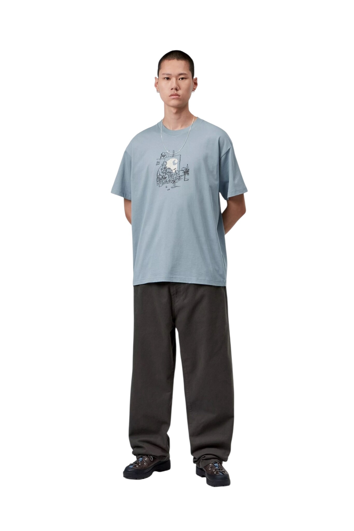 Carhartt WIP S/S Old Painter T-shirt - Citadel