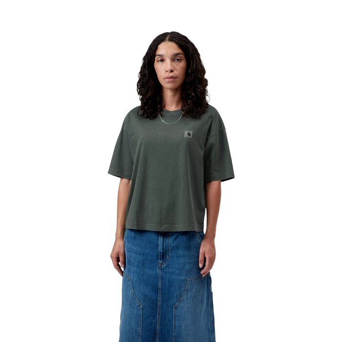 Carhartt WIP W' S/S Nelson T-Shirt - Dark Scarab (Garment Dyed)
