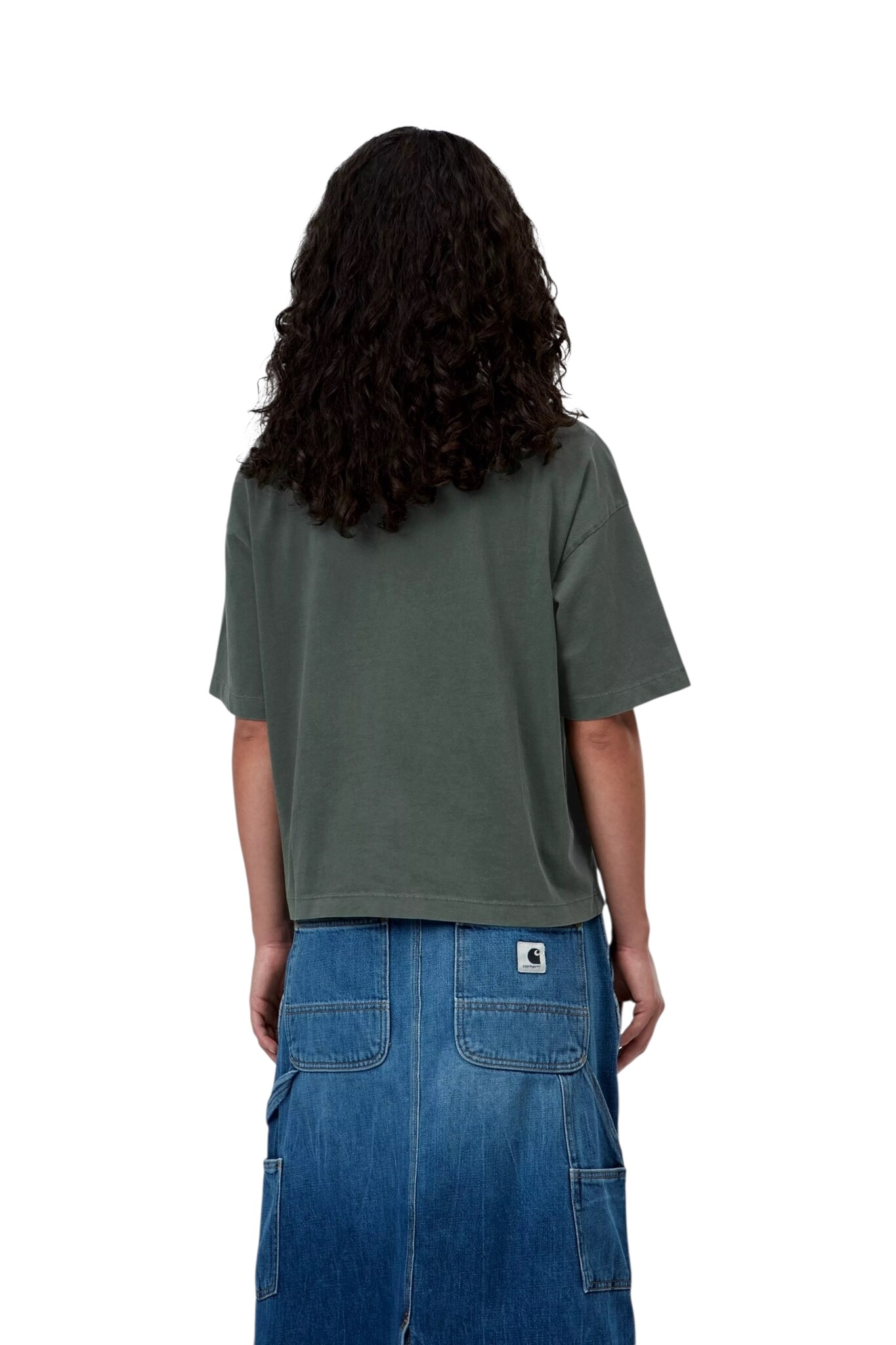 Carhartt WIP W' S/S Nelson T-Shirt - Dark Scarab (Garment Dyed)