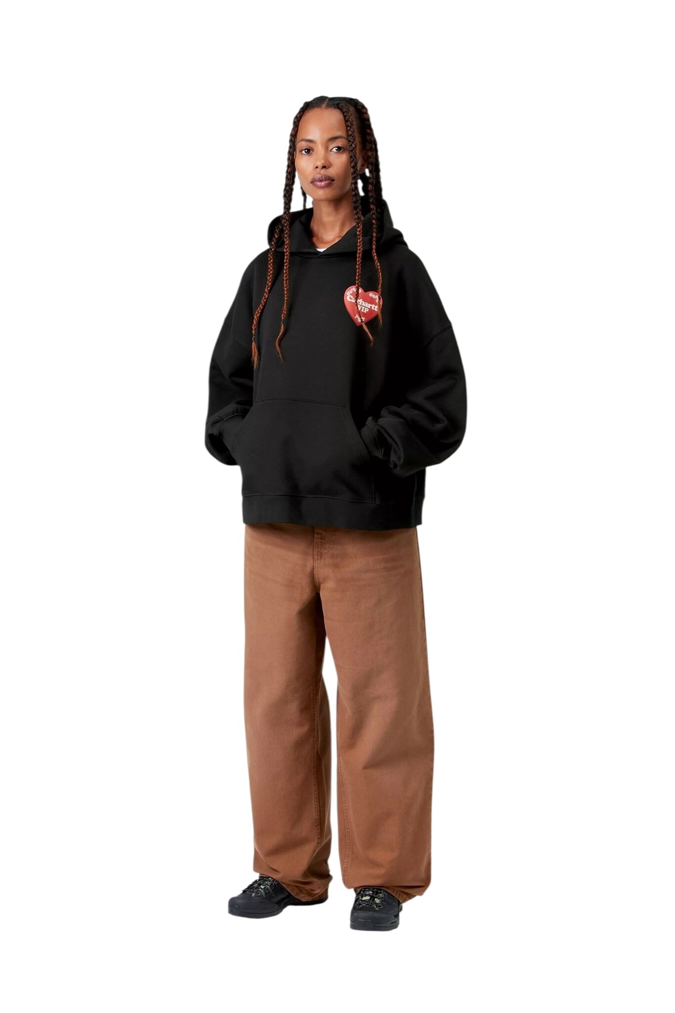 Carhartt WIP W' Hooded Hartt Case - Black