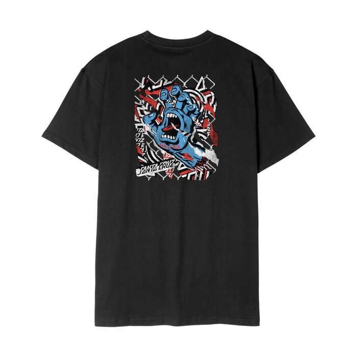 Santa Cruz Damaged Hand T-Shirt - Black