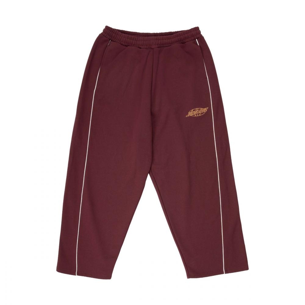 Santa Cruz Pinstripe Wide Leg Jogger - Dark Plum