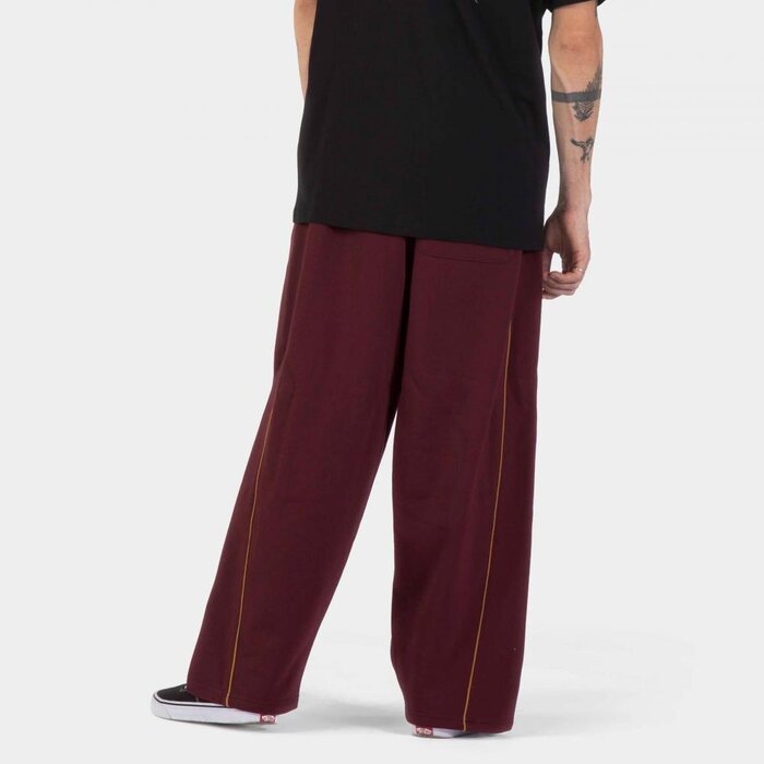 Santa Cruz Pinstripe Wide Leg Jogger - Dark Plum