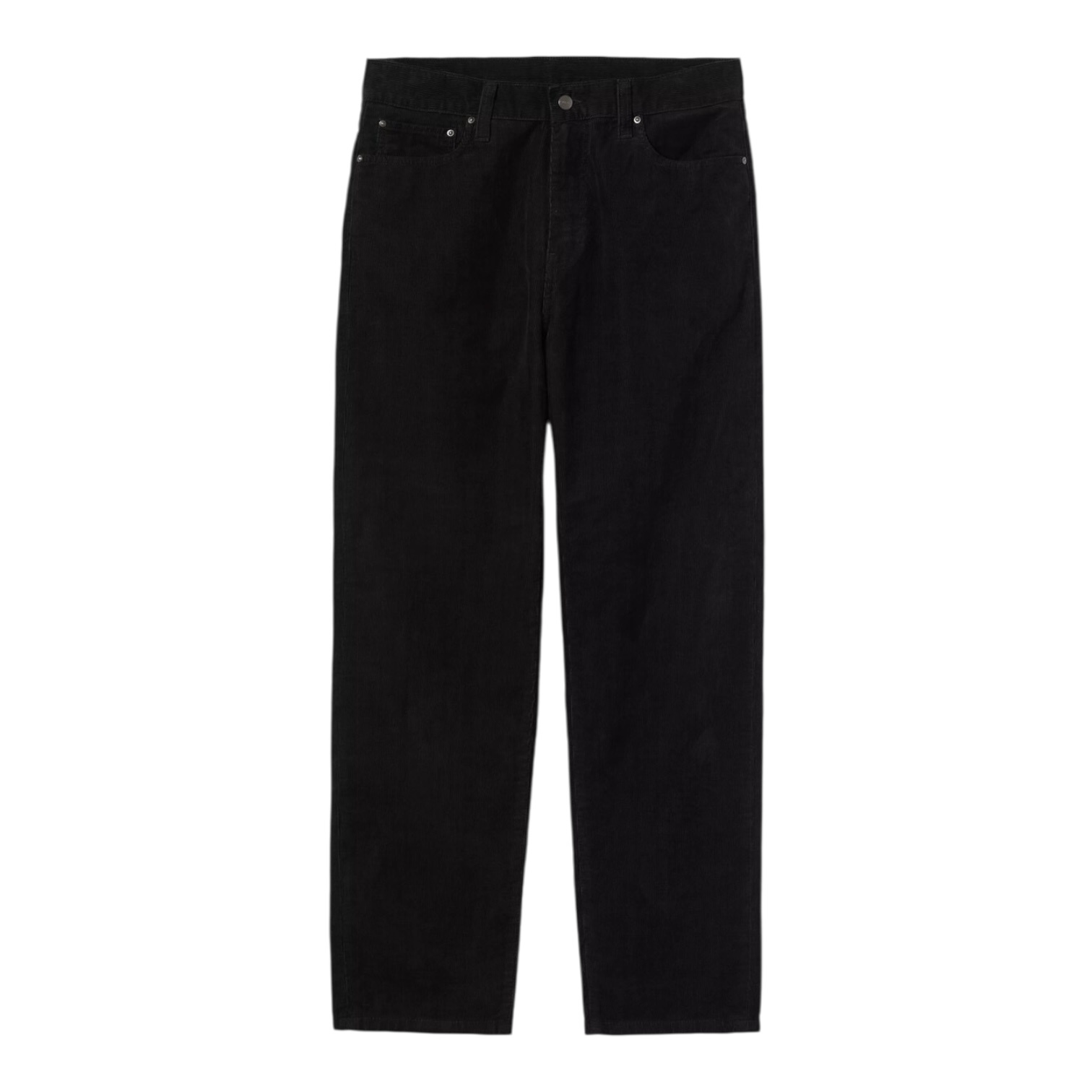 Carhartt WIP Aaron Pant - Corduroy Black (Burst Washed)