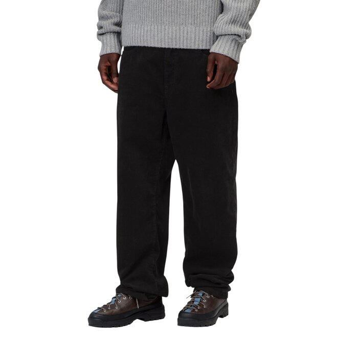 Carhartt WIP Aaron Pant - Corduroy Black (Burst Washed)