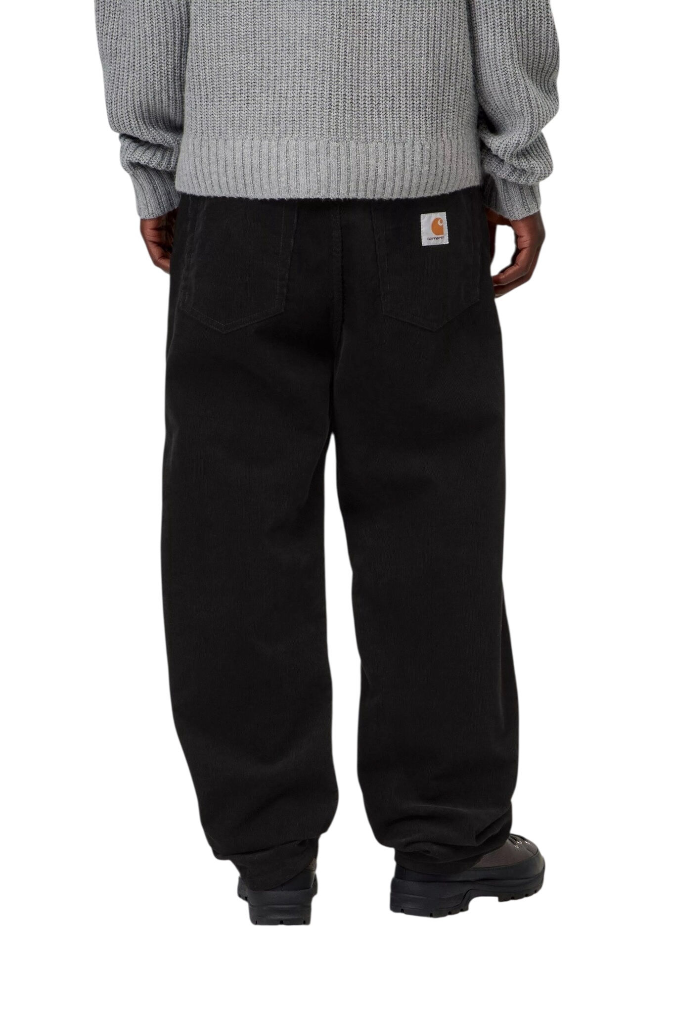 Carhartt WIP Aaron Pant - Corduroy Black (Burst Washed)