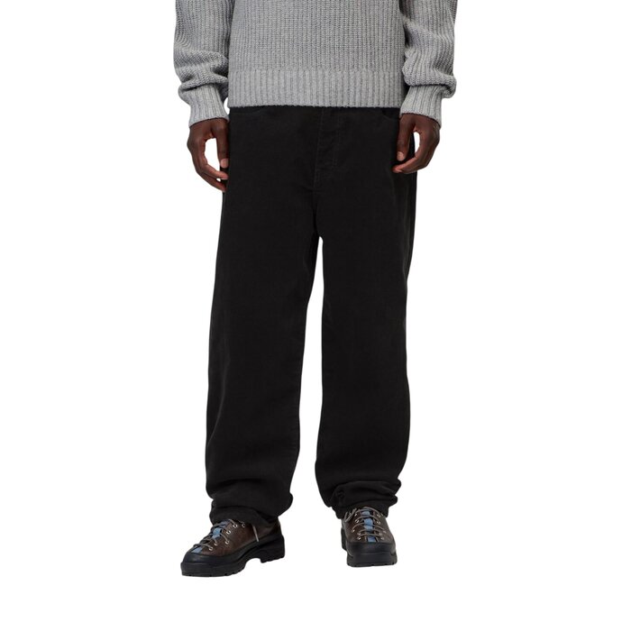 Carhartt WIP Aaron Pant - Corduroy Black (Burst Washed)