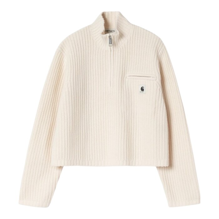 Carhartt WIP W' Detroit Half Zip Sweater - Natural