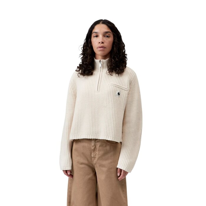 Carhartt WIP W' Detroit Half Zip Sweater - Natural