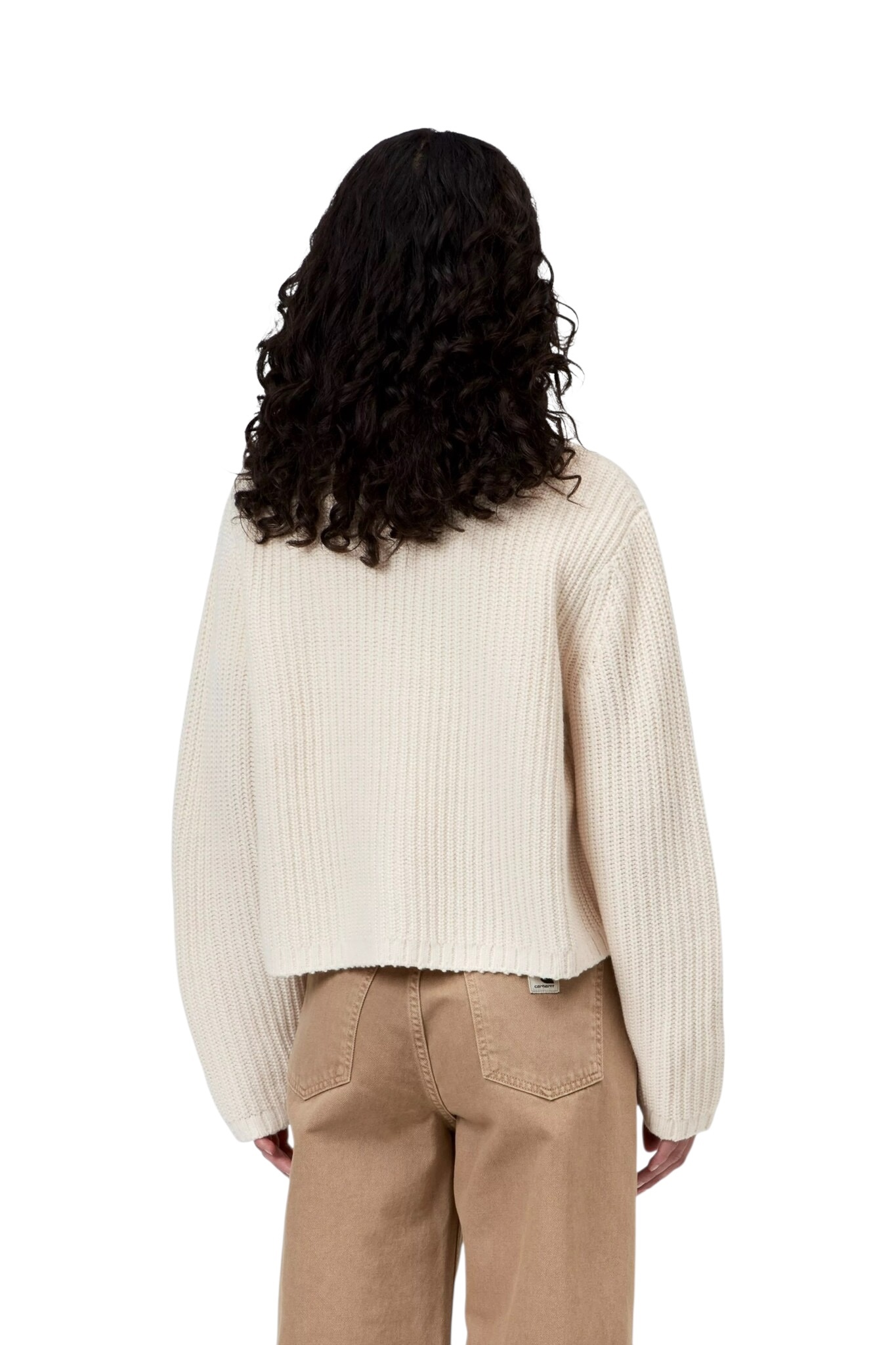 Carhartt WIP W' Detroit Half Zip Sweater - Natural