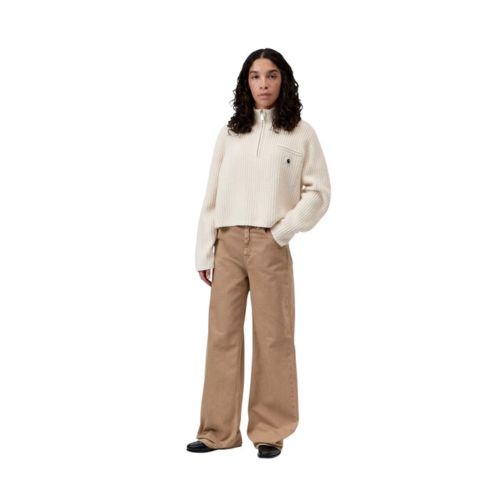 Carhartt WIP W' Detroit Half Zip Sweater - Natural
