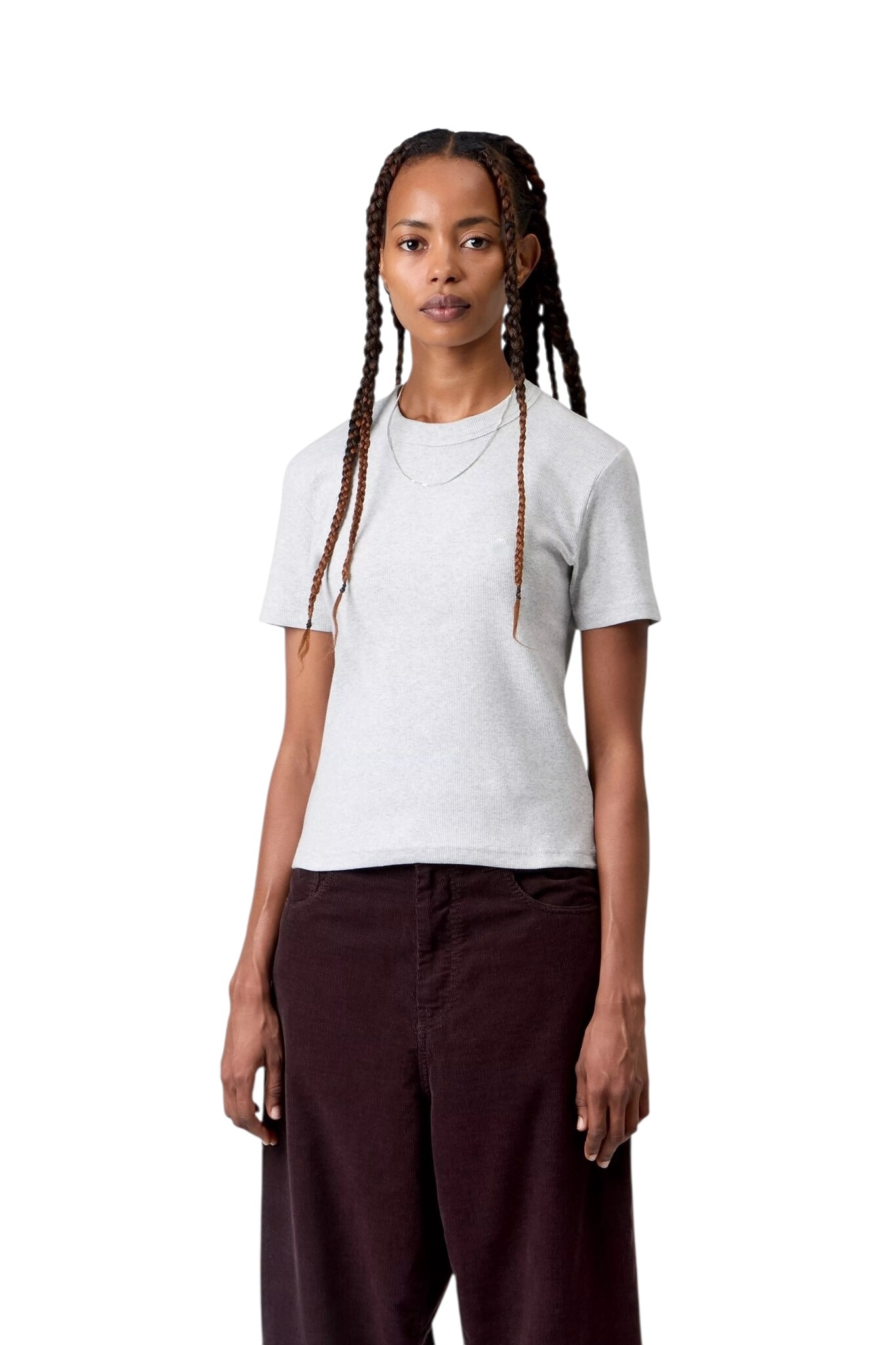 Carhartt WIP W' S/S Philipa T-shirt - Ash Heather