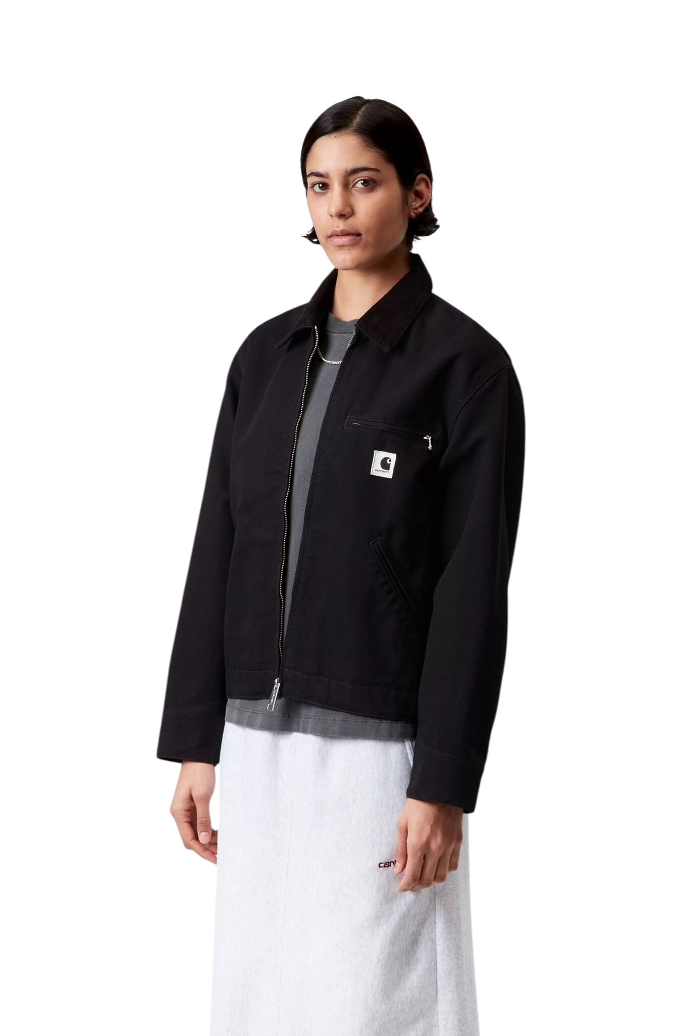 Carhartt WIP W' OG Detroit Jacket - Black/Black rinsed