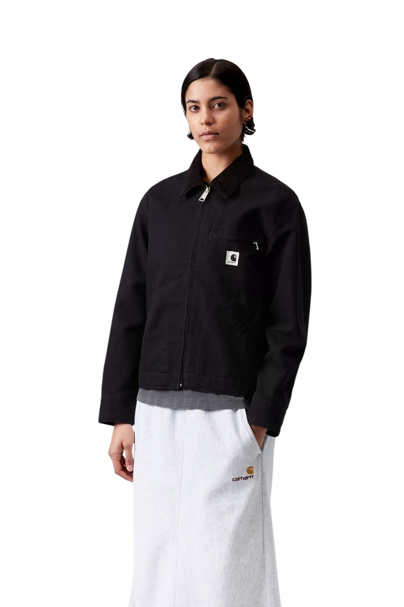 Carhartt WIP W' OG Detroit Jacket - Black/Black rinsed