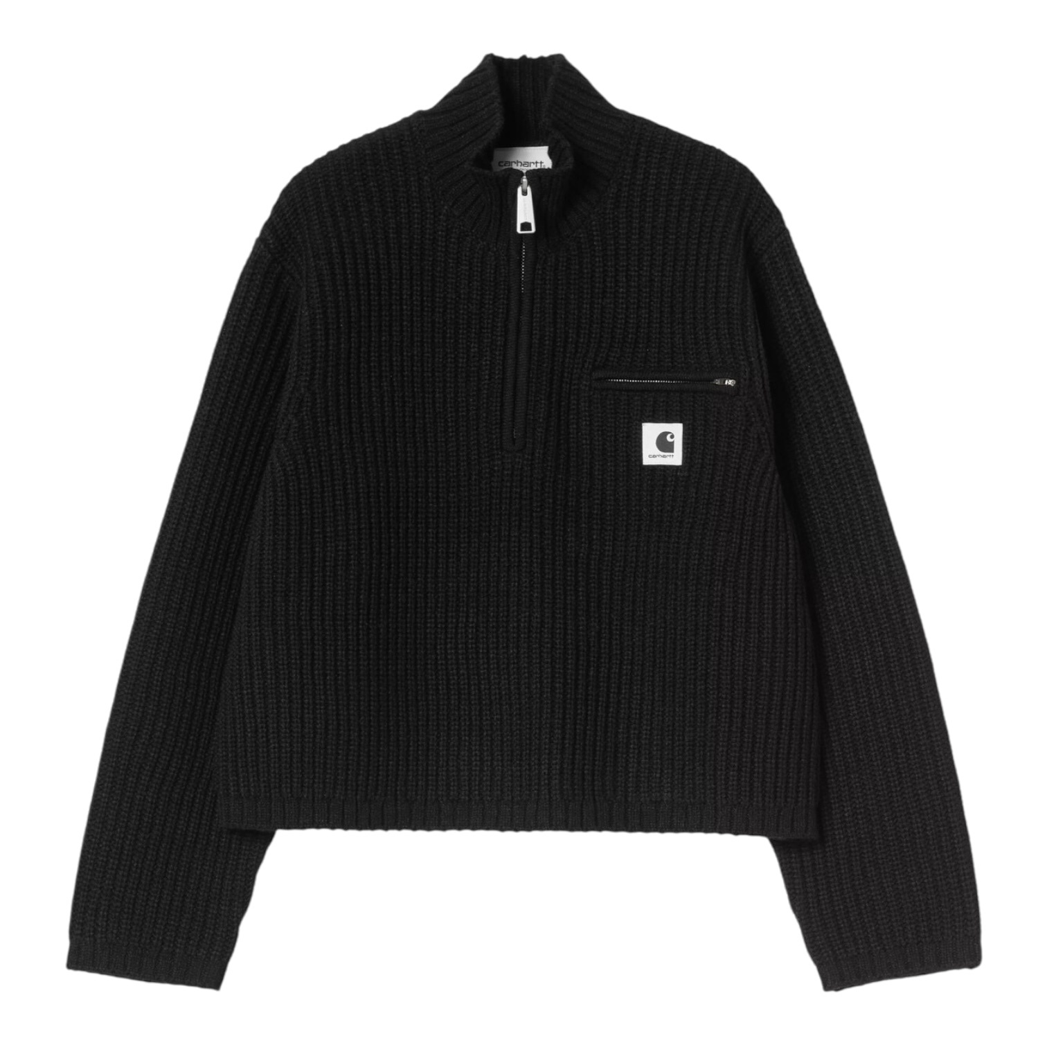Carhartt WIP W' Detroit Half Zip Sweater - Black