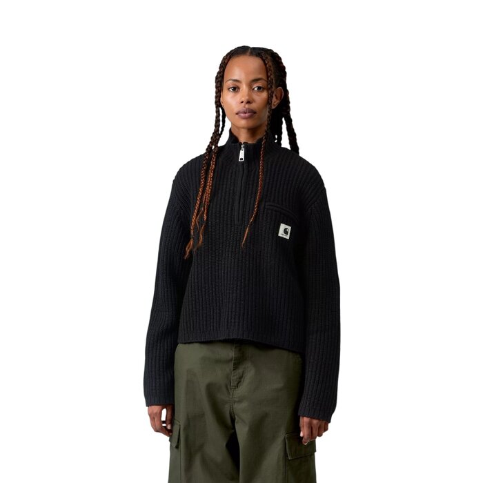 Carhartt WIP W' Detroit Half Zip Sweater - Black