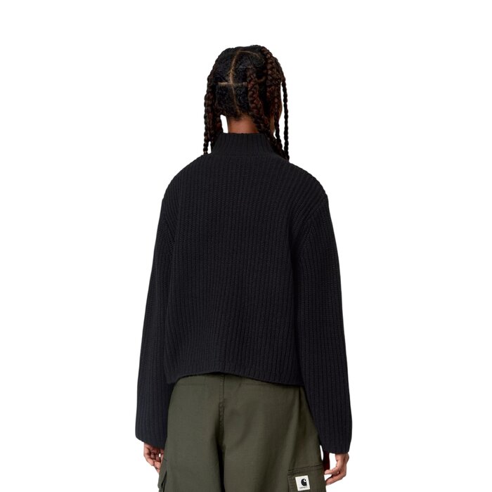 Carhartt WIP W' Detroit Half Zip Sweater - Black