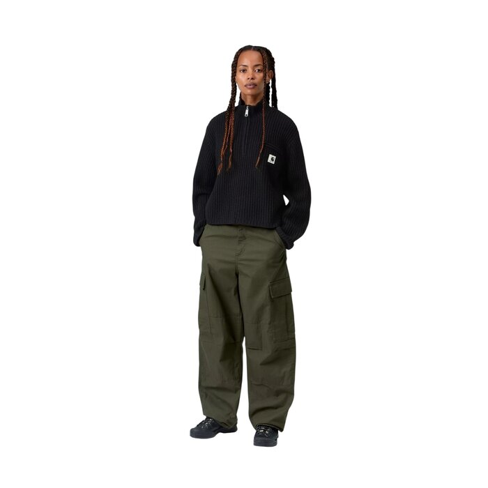 Carhartt WIP W' Detroit Half Zip Sweater - Black