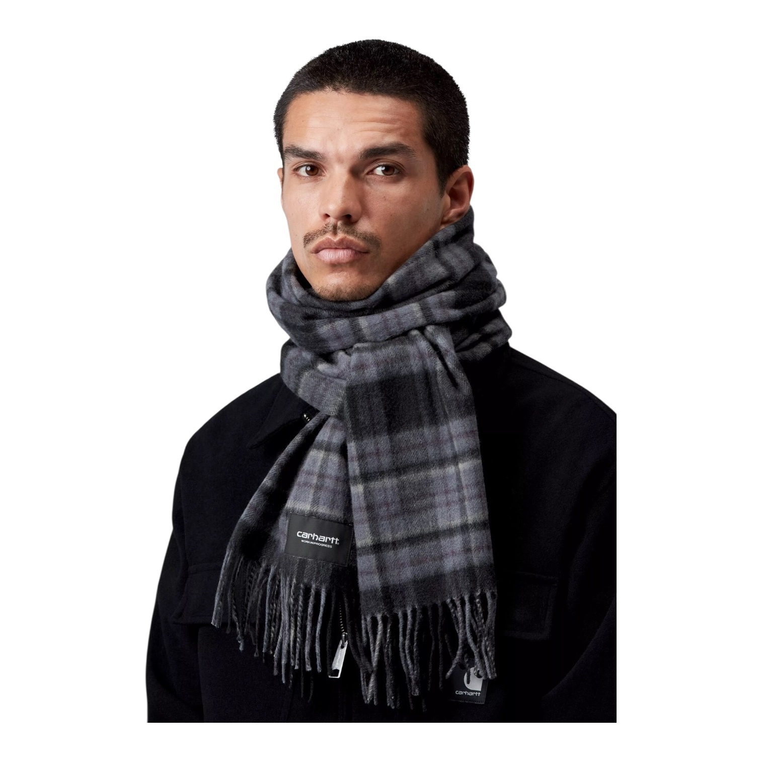 Carhartt WIP Parson Scarf - Parson Check/Shady Purple
