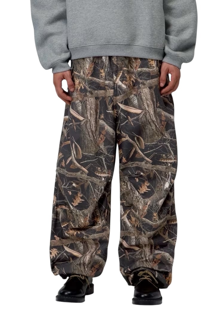 Carhartt WIP Fletcher Pant - Camo Feather Tree/Black Rinsed