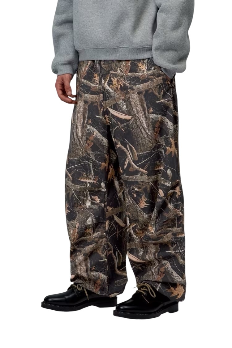 Carhartt WIP Fletcher Pant - Camo Feather Tree/Black Rinsed
