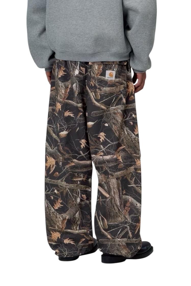 Carhartt WIP Fletcher Pant - Camo Feather Tree/Black Rinsed