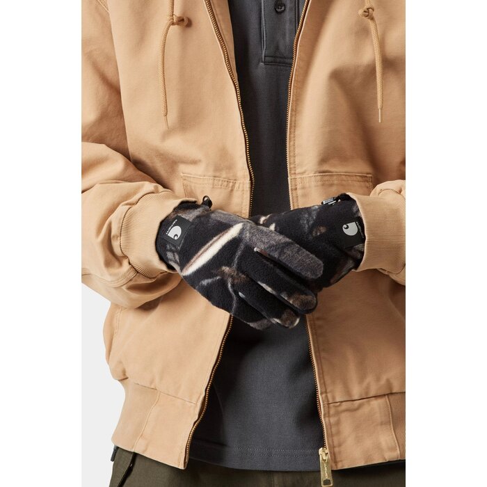 Carhartt WIP Blevin Gloves - Camo Feather Tree/Black