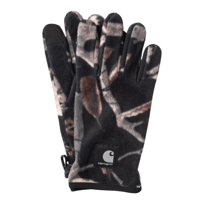 Carhartt WIP Blevin Gloves - Camo Feather Tree/Black