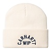 Arch Script Beanie - Natural /Dark Navy