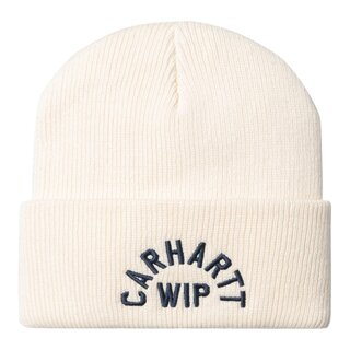 Carhartt WIP Arch Script Beanie - Natural /Dark Navy