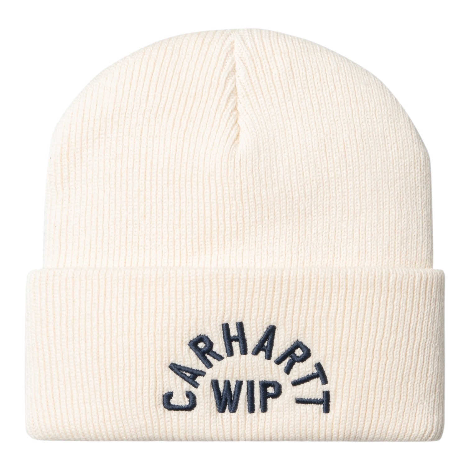 Carhartt WIP Arch Script Beanie - Natural /Dark Navy