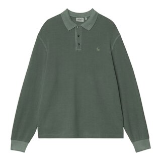 Carhartt WIP L/S Waffle Rugby Shirt - Dark Scarab (Garment Dyed)
