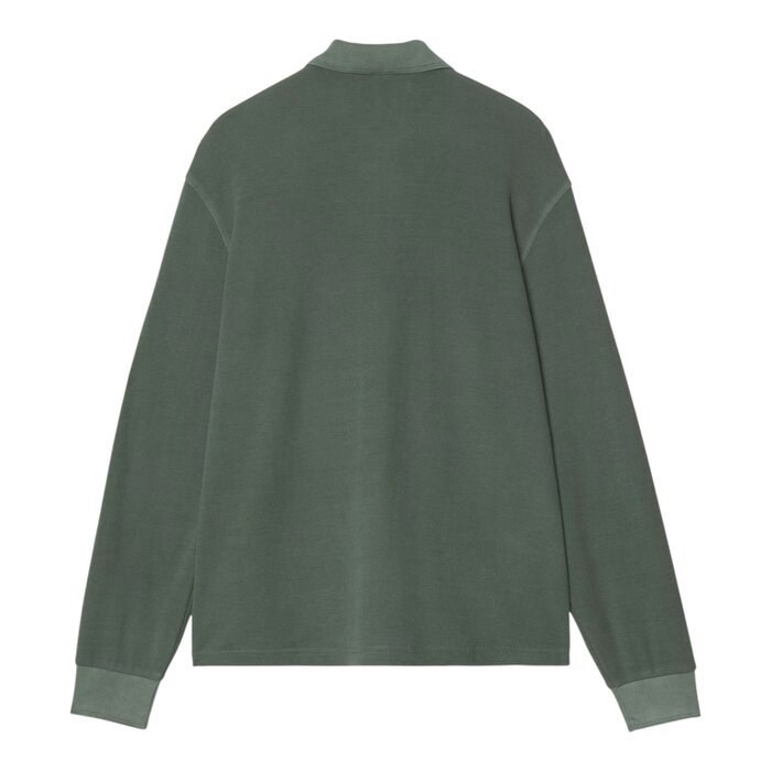Carhartt WIP L/S Waffle Rugby Shirt - Dark Scarab (Garment Dyed)