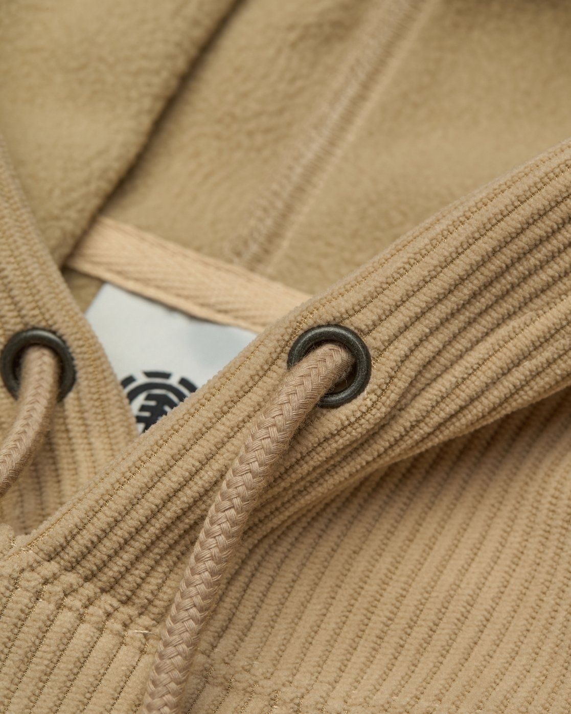 Element Lowcase Corduroy Hoodie - Humus
