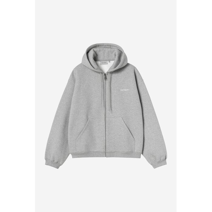Carhartt WIP Hooded Ebbert Jacket - Grey Heather/White