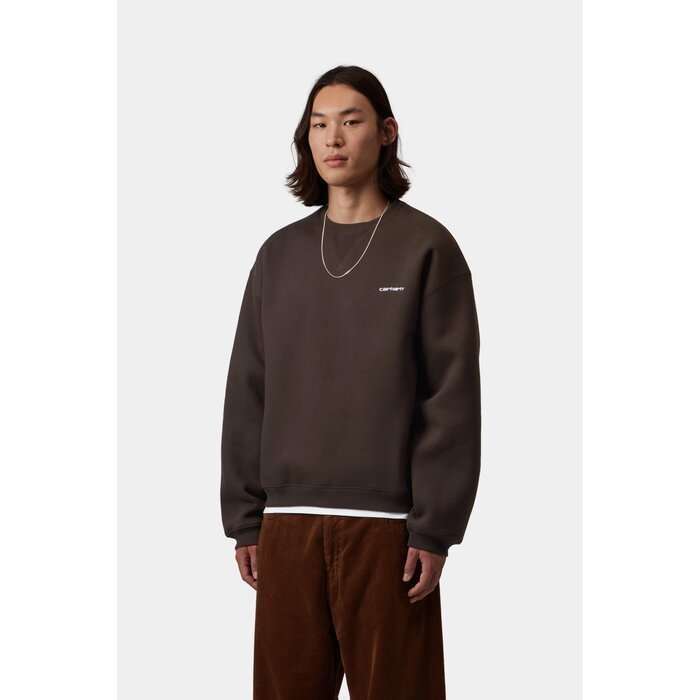 Carhartt WIP Ebbert Sweat - Tobacco/White