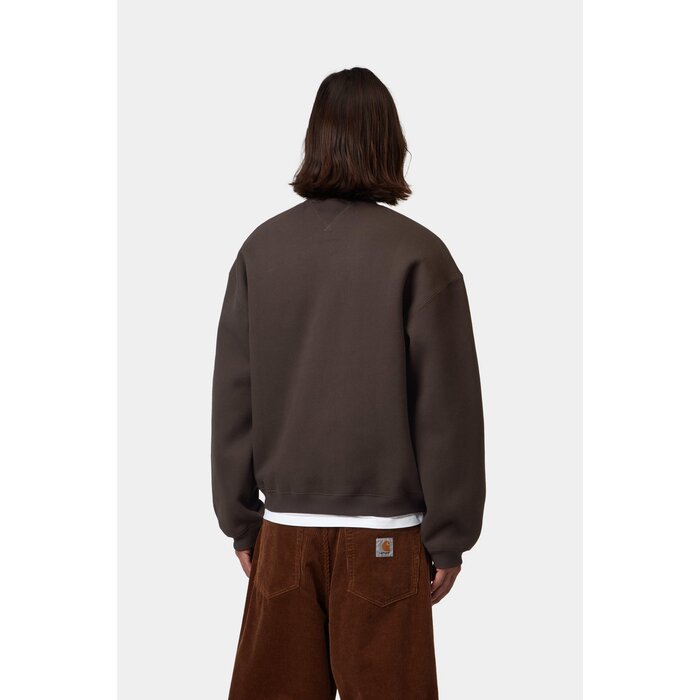 Carhartt WIP Ebbert Sweat - Tobacco/White