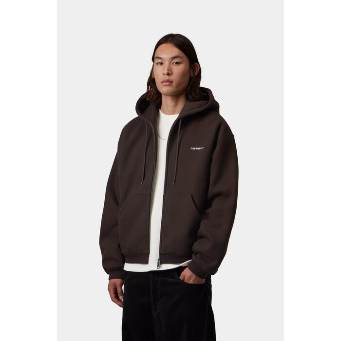 Carhartt WIP Hooded Ebbert Jacket - Tobacco/White