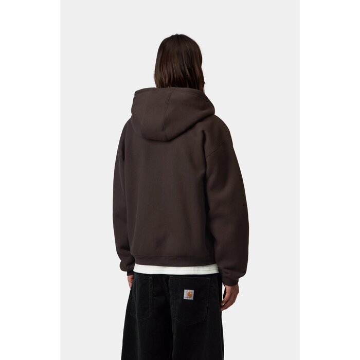 Carhartt WIP Hooded Ebbert Jacket - Tobacco/White