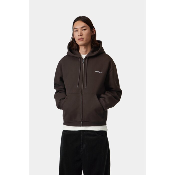 Carhartt WIP Hooded Ebbert Jacket - Tobacco/White