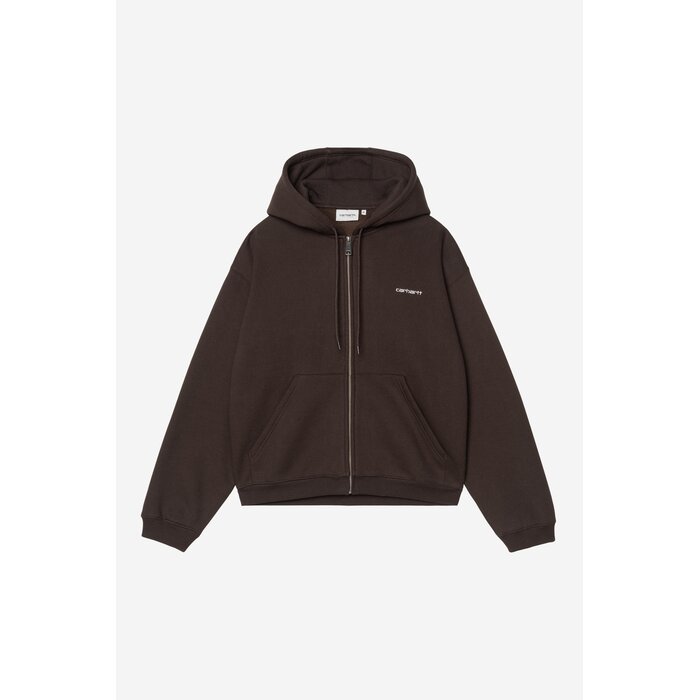 Carhartt WIP Hooded Ebbert Jacket - Tobacco/White