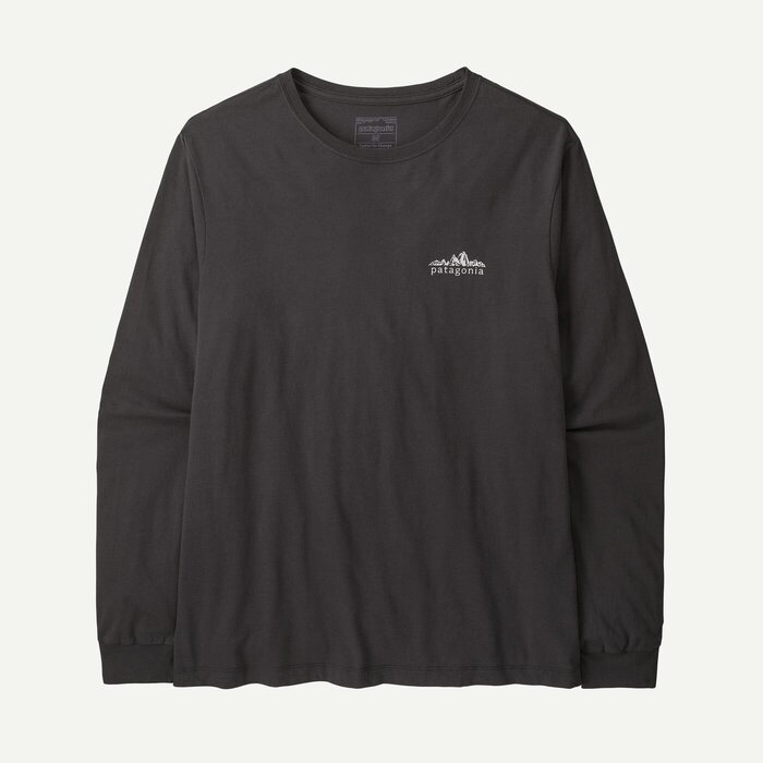 Patagonia M's L/S Fitz Roy Foothills T-Shirt -  Ink Black