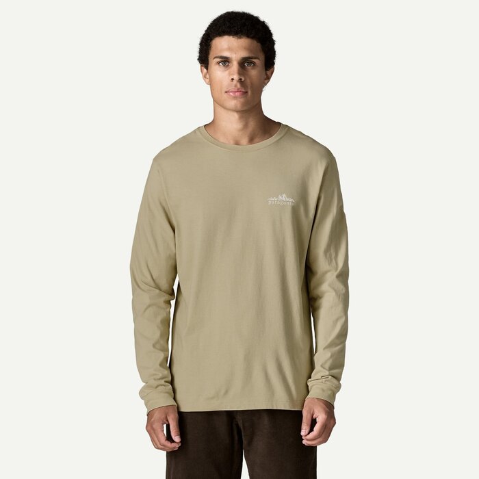 Patagonia M's L/S Fitz Roy Foothills T-Shirt -  Ink Black