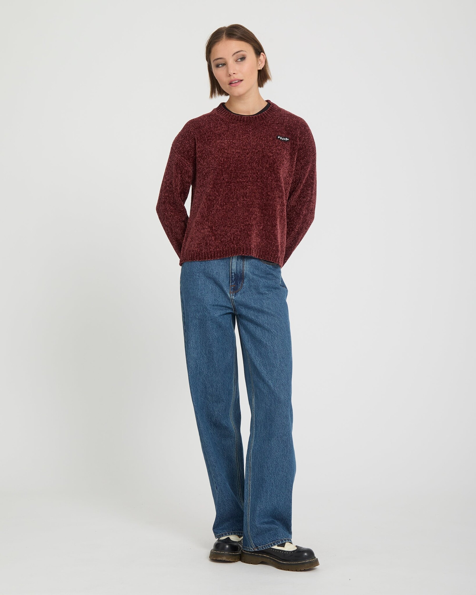 Volcom Bubble Tease Sweater - Brick