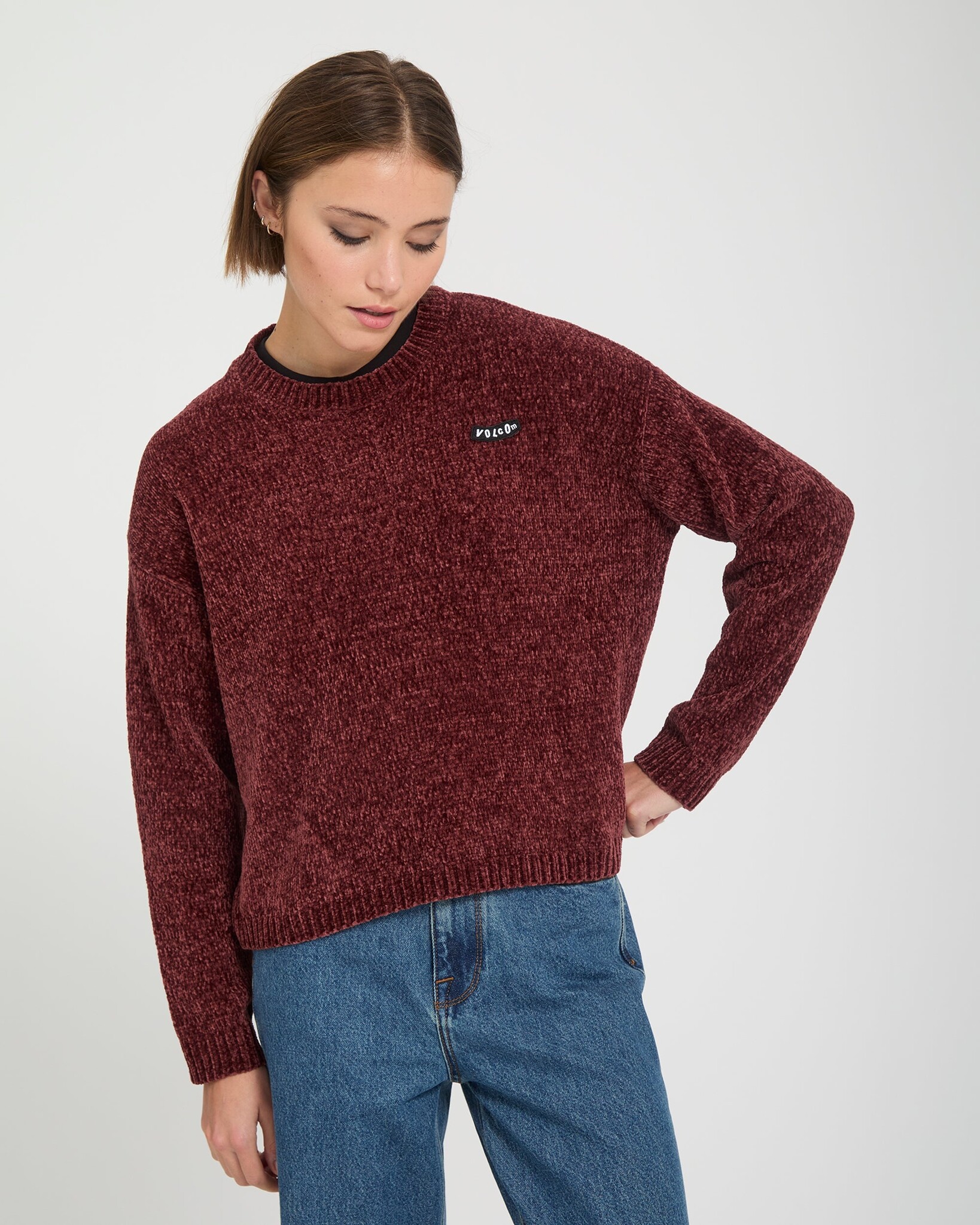 Volcom Bubble Tease Sweater - Brick
