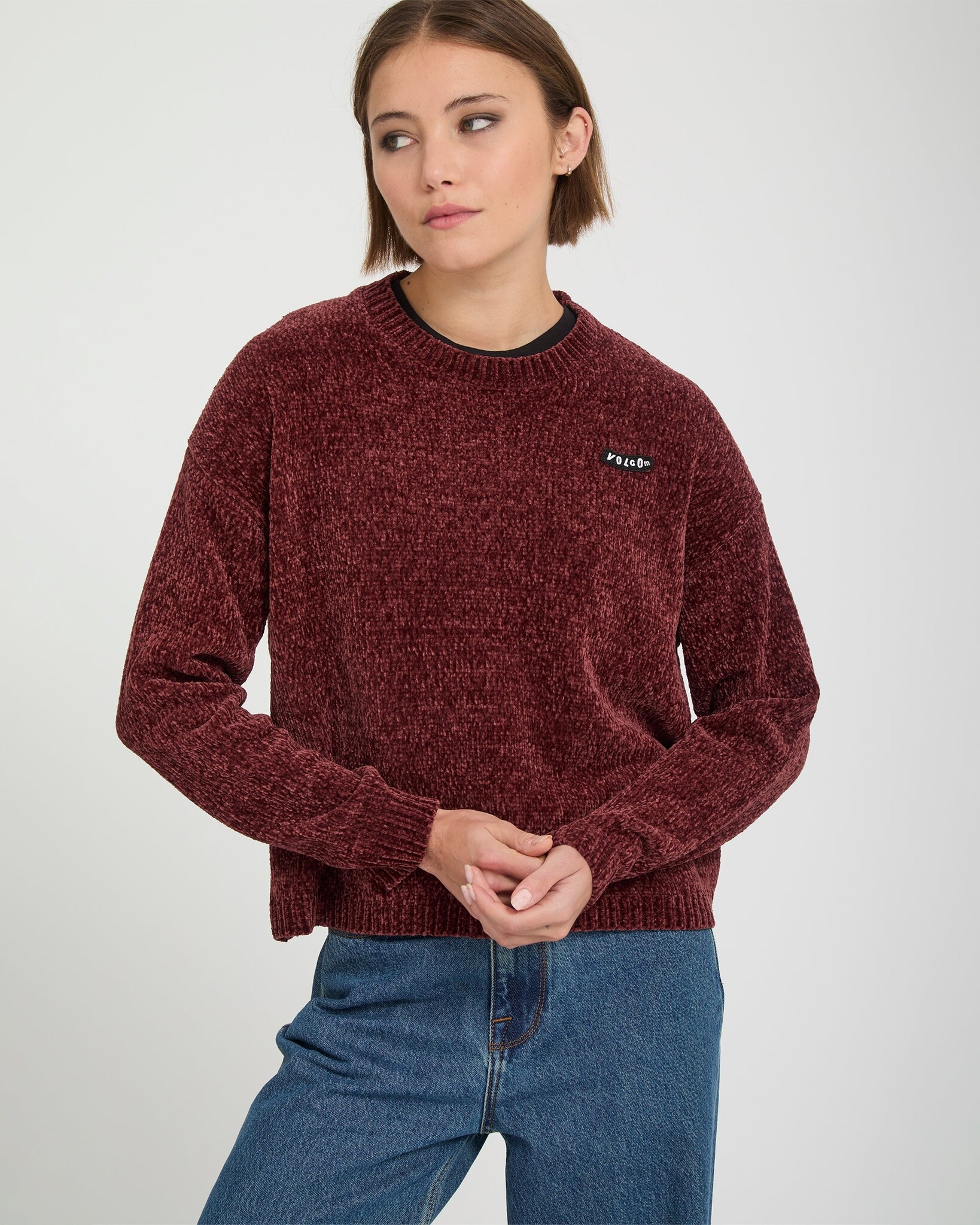 Volcom Bubble Tease Sweater - Brick