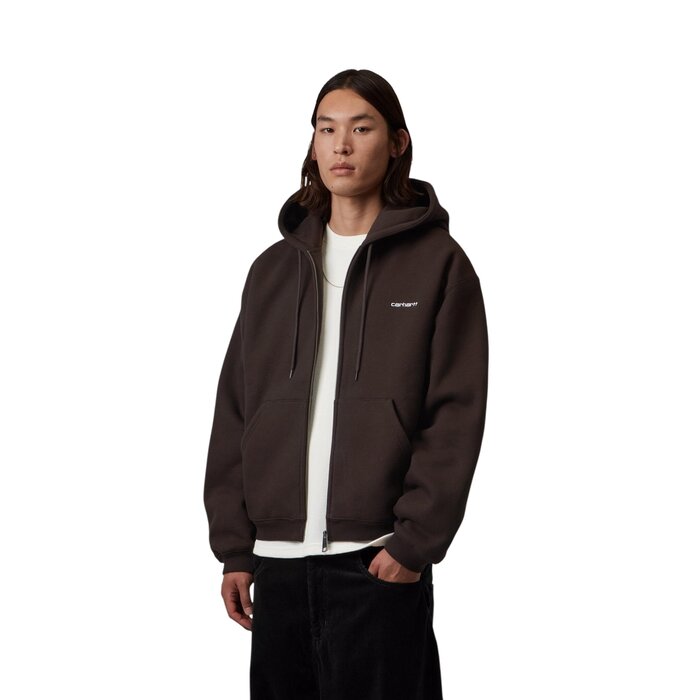 Carhartt WIP Hooded Ebbert Jacket - Tobacco/White