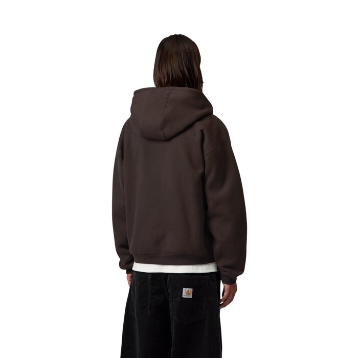 Carhartt WIP Hooded Ebbert Jacket - Tobacco/White