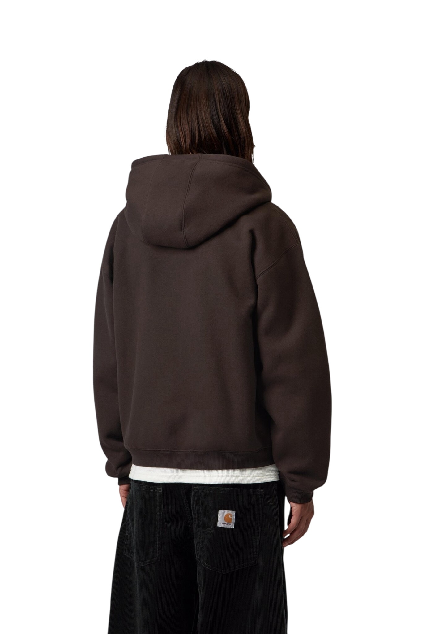 Carhartt WIP Hooded Ebbert Jacket - Tobacco/White